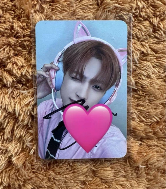 タレントカード ATEEZ MAKESTAR PINK CAT HONGJOONG sign WTS] ATEEZ Makestar LD Pink Cat Ear Photocards : r/ATEEZ