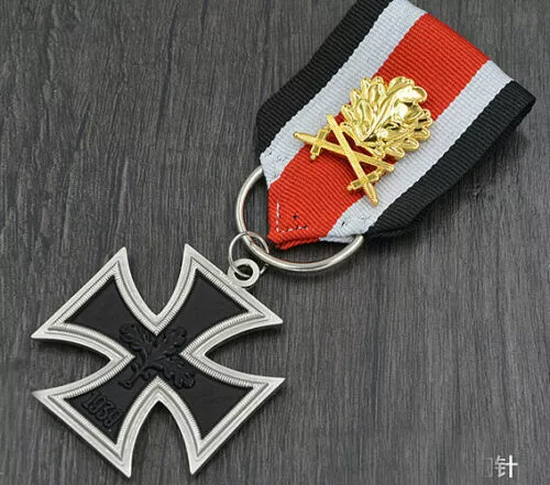 WWII Germany Iron Cross EK2 Medal 1939 Military Merit w/ Oakleaves  Sword