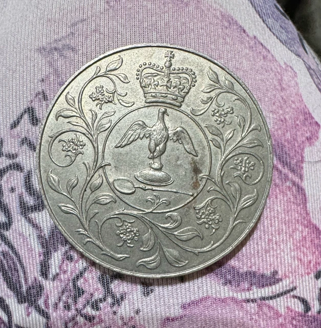 1977 QUEEN ELIZABETH II Silver Jubilee Crown Coin £0.99 - PicClick UK