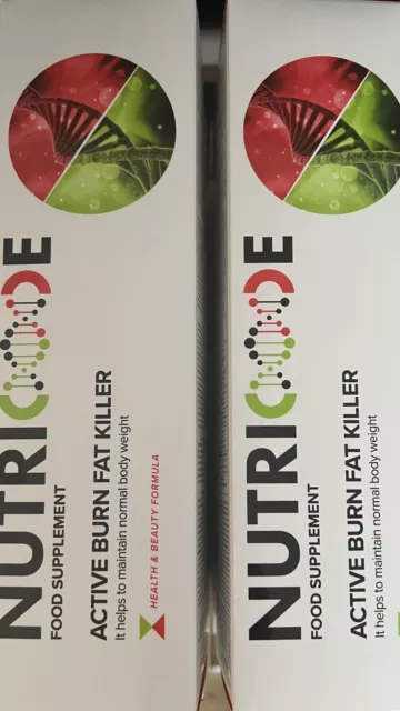 NUTRICODE Active Burn Fat Killer 2 in One Box Only 46£