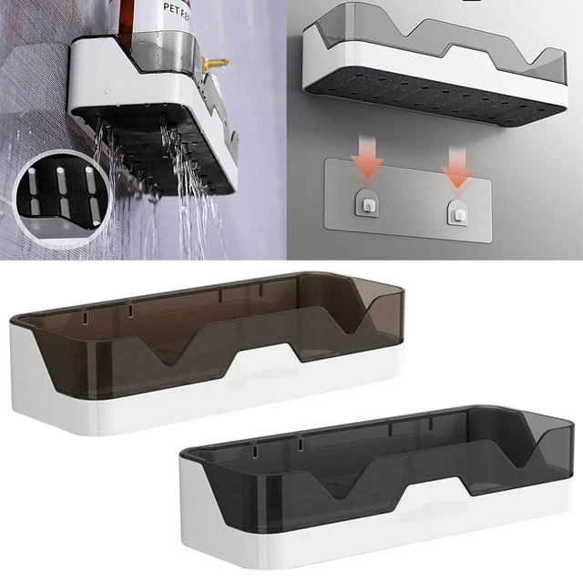 Estantes de baño almacenamiento de pared hogar doble capa soporte de ducha