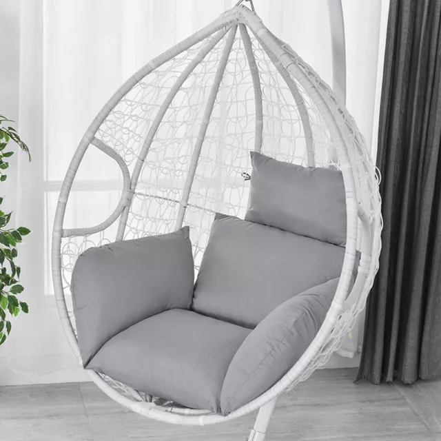 Hängesessel mit Gestell Hängekorb Korb Hängeei Schaukelstuhl Indoor & Outdoor