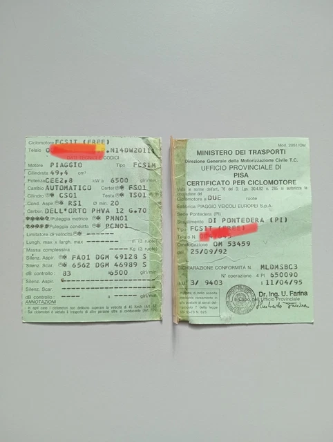 Circolazione Per Scooter 50 Passaggio Di ProprietÃ Ktm Graphics