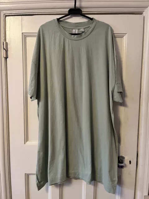 Collusion @ Asos Curve Green T-Shirt Mini Dress Size 26