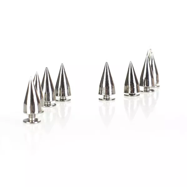 10 piezas Cone Spikes Screw Fixed Tachs para hágalo usted mismo Craft Leathercraft
