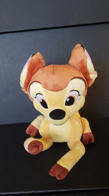 Disney Store Exclusive Bambi Butterfly Plush 14" Baby Deer Stamped Sitting