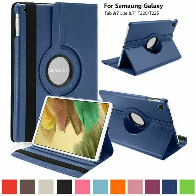 Für Samsung Galaxy Tab A7 Lite 8,7 Zoll SM-T220 T225 Leder Flip Case Ständer Abdeckung