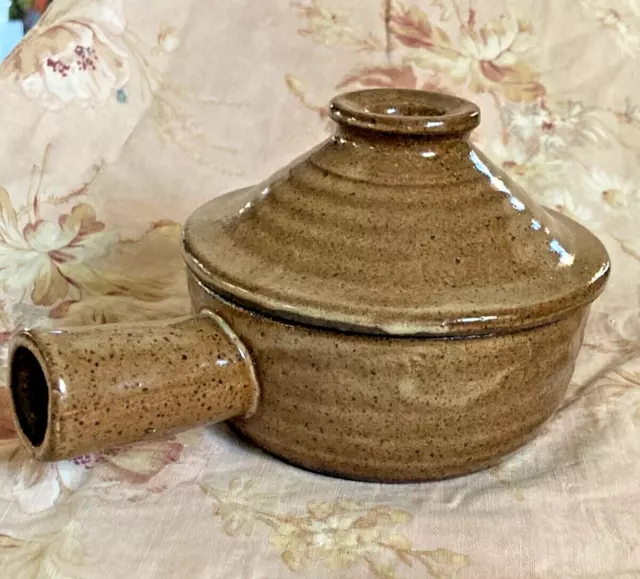 Sm  Moroccan Tagine Cooking Pot Glazed Gres Speckled Terracotta Handle Tajine