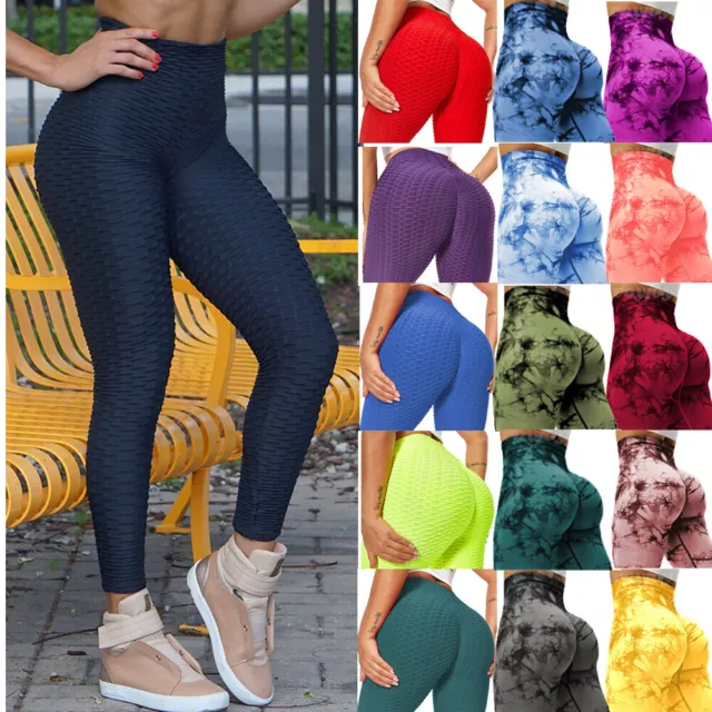 Women Ladies Leggings High Waist Push up Yoga Pants Gym Fitness Running Sports