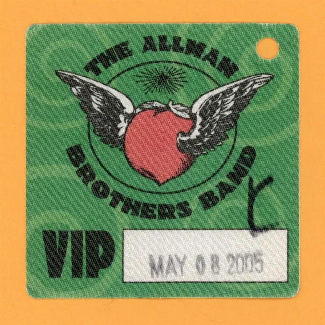 The Allman Brothers Band VIP Satin Cloth Backstage Pass - 2005 Tour USED