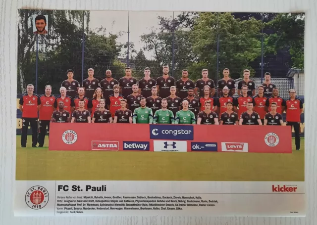 Mannschaftsfoto FC St. Pauli Kicker Sonderheft 2016/2017