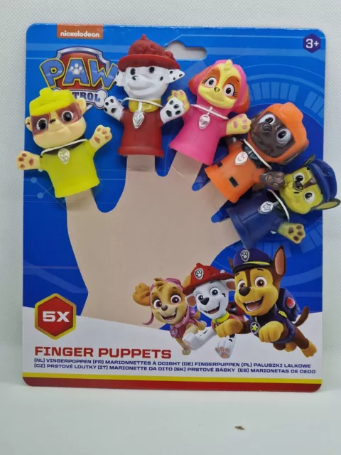 Paw Patrol Fingerpuppen Set 5 Figuren Nickelodeon Spinmaster Spielzeug