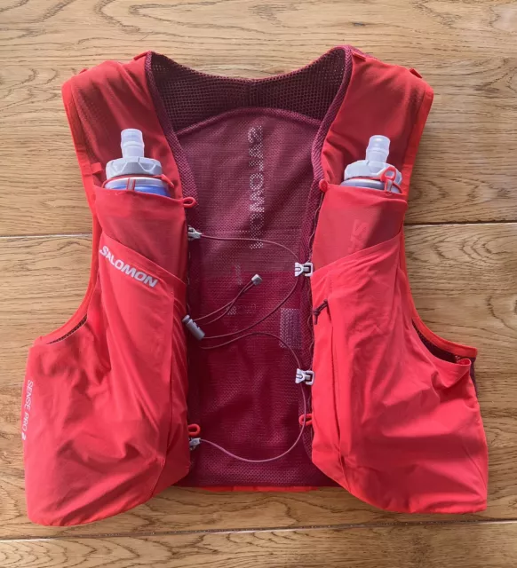Salomon Sense Pro 2 Hydration Vest Flasks Large Ultramarathon Trail Running