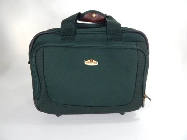 Ricardo Beverly Hills Green Rolling Carry On Overnight Tote/Computer  Bag