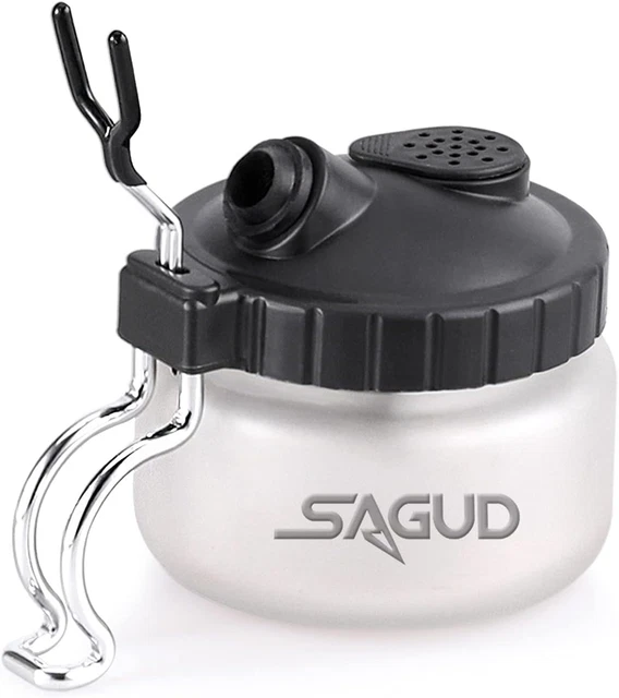 Kit pulizia bottiglie di vetro aerografo SAGUD con supporto spazzolino