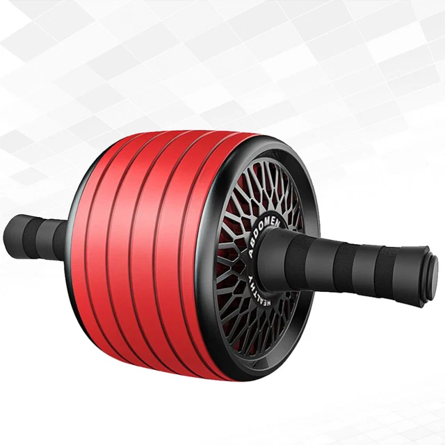 Roue Abdominale AB 4 Roues Avec Tapis à Genoux - Roue Lourde, Retour Automatique - Pour Renforcement Musculaire