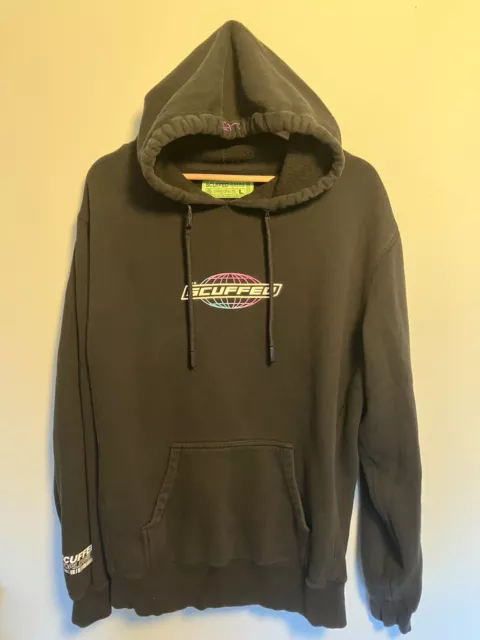 SCUFFED WORLDWIDE HOODIE Large Misfits Gradient Globe Black Pullover Sweatshirt 119.95 PicClick UK