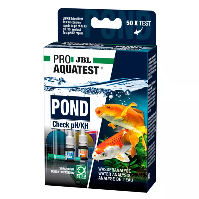 JBL PondCheck Teichwasser - Teich Wassertest Testset Goldfische Gartenteich Test