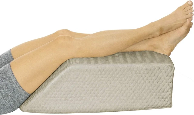 Cuña de almohada de elevación de piernas, posición de apoyo, espuma viscoelástica de inclinación elevadora