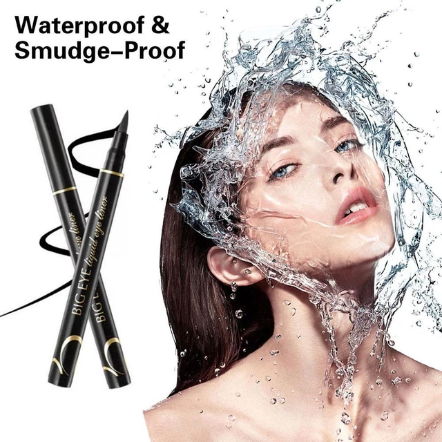 Delineador de ojos pluma líquida impermeable larga duración secado suave rápido K4M5
