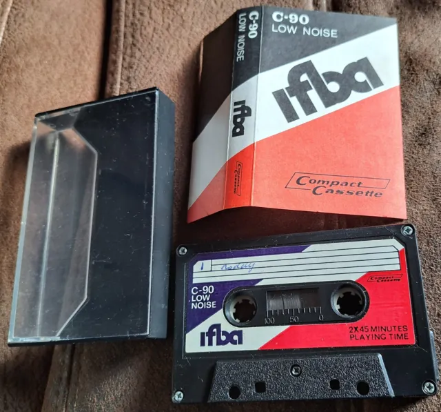 Ifba C 90 Blank Tape Cassette Used Tabs Intact