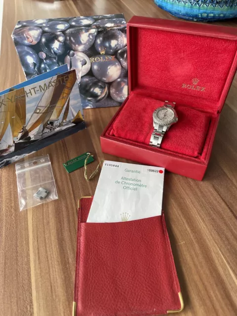 Rolex Yachtmaster 29 Stahl / Platin Box Papiere