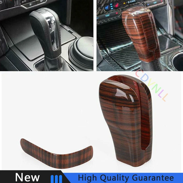 Fit For Ford Explorer 2016-2019 Wood Grain Gear Shift Knob Shifter Lever Trim 2*