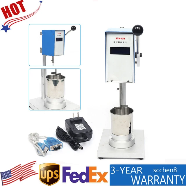 Digital Stormer Viscometer Coating Paints Viscosity Meter KU CP G Temp Display