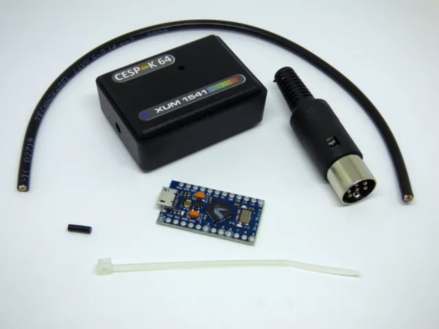 DIY KIT XUM1541 PC, Mac microUSB to COMMODORE drive 1541-1571-1581 data transfer