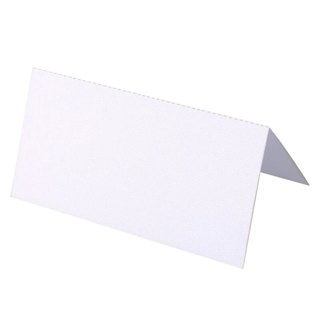 100 Cartes De Place Orange Vierges - 87x70 Mm (à Plat) | Idéal Pour Mariages, Fêtes Et Événements