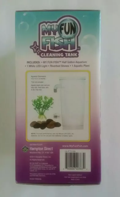 My Fun Fish Tank, 4 3/4 x 6 x 10-Inch Aquarium Self-Cleaning Plastic Betta Gifts 3