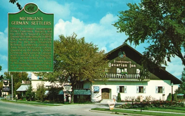 Vintage Postcard Frankenmuth Bavarian Inn Hotel Building Michigan MI Structure