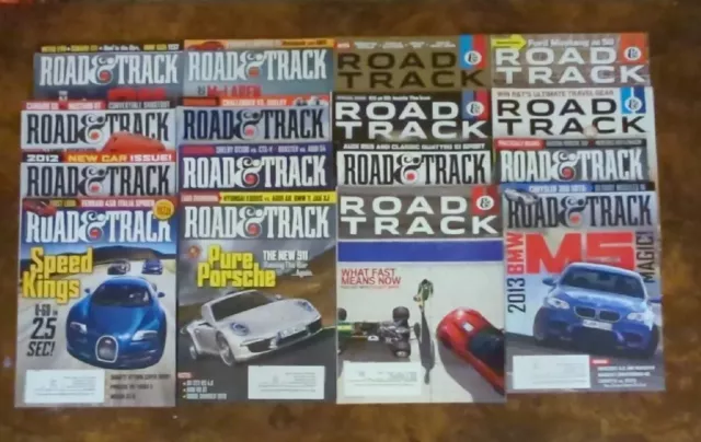 Road And Track Magazine Back Issues Lot Of 16 2011-2014 Automobile Car Truck