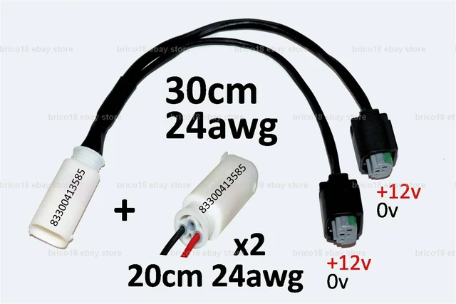 BMW Y Accessory Cable 30cm/24awg/2p + x2w 83300413585 - R1200 R1250 GS RS RT XR