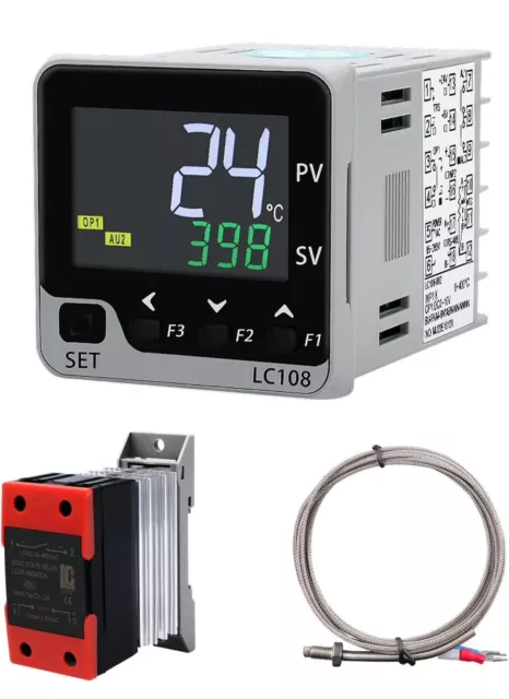 LCLCTC RS-485 Modbus -RTU Communication TC/RTD Input LCD Intelligent