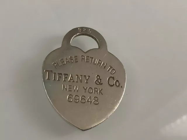Sterling Silver Tiffany Heart Pendant