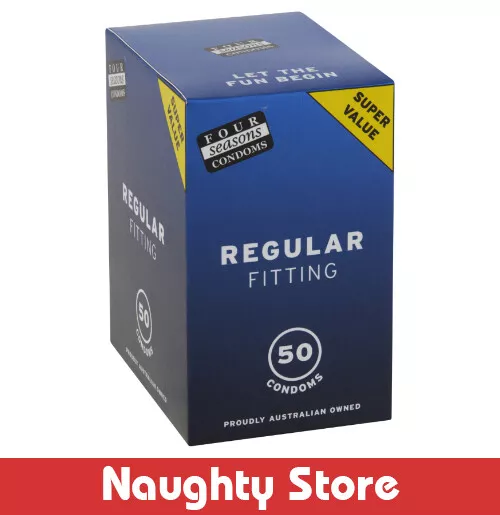 54mm Regular Condoms x50 by Four Seasons