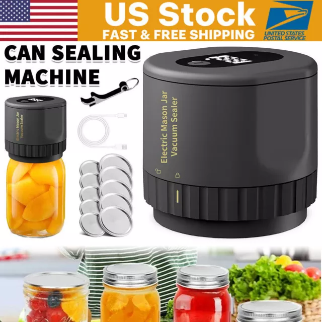 Electric Mason Jar Vacuum Sealer For Wide MouthRegular Mouth Mason Jar w/10cover