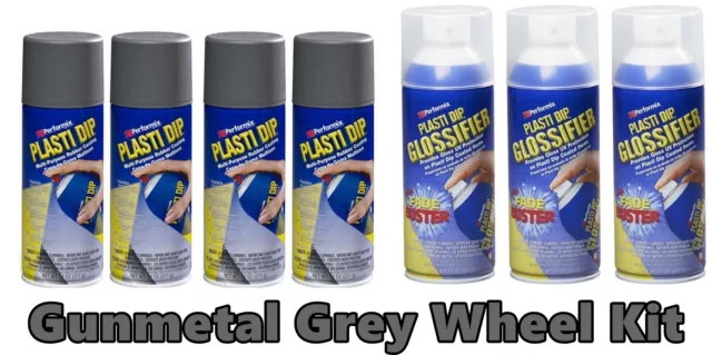 Plasti Dip 11221-6 Flexible, Protective Rubber Coating Gunmetal Gray Spray  Paint 11oz 