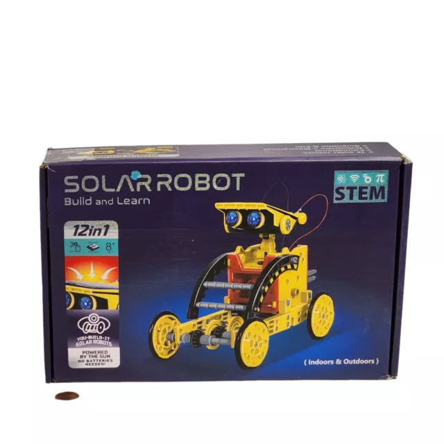 Solar Robot Build And Learn Toy STEM Educational & Fun, 12 in 1 Builds, 8+