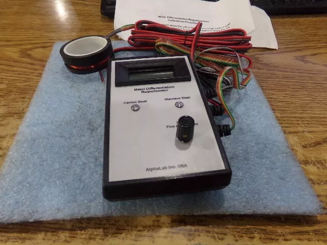 AlphaLabs Inc. Metal Differentiation Magnetometer.  No Model Number.  Unused