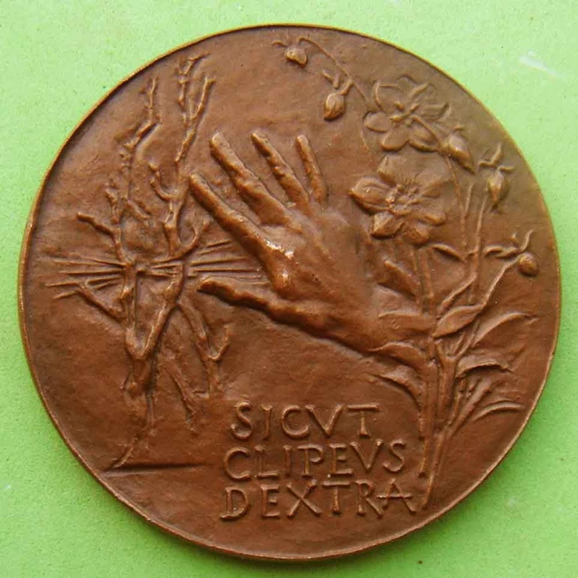 Medicine Professor of Pathology René Huguenin Flowers Bronze Medal by CORBIN!
