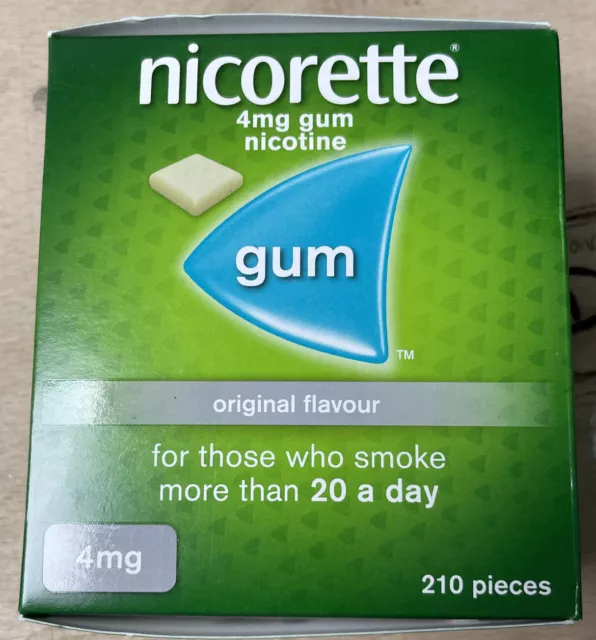 Nicorette Original Flavor 4mg 210 Pieces