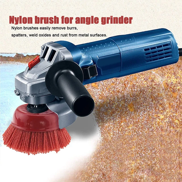 1 x 4 Inch Nylon Bristle Cup Brush Wood Surface Treatment Polished and Deburred