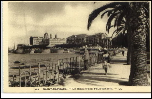 Saint-Raphaël Provence ~1910 AK Boulevard Félix Martin