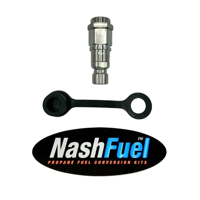 New CNG NGV1 Bulkhead Receptacle With Internal Check Valve (Female)