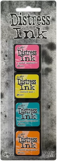 Mini almohadillas de tinta de socorro Tim Holtz kit de 4/paquete 1 TDPK-40316