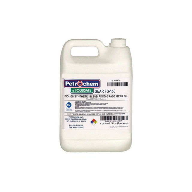 PETROCHEM FOODSAFE GEAR FG-150-001 Food Grade SemiSyn Gear Oil ISO 150