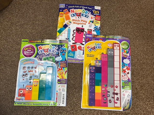 Number Block Eyfs PACCHETTO NUMBERBLOCKS CBEEBIES Matematica Block Play Magazine + 1-10 ...