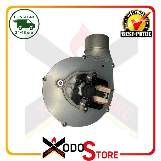 Estrattore Fumi Per Stufe A Pellet - Motore ECOFIT 2RECA3, Girante Acciaio AISI 430 - Foto 2